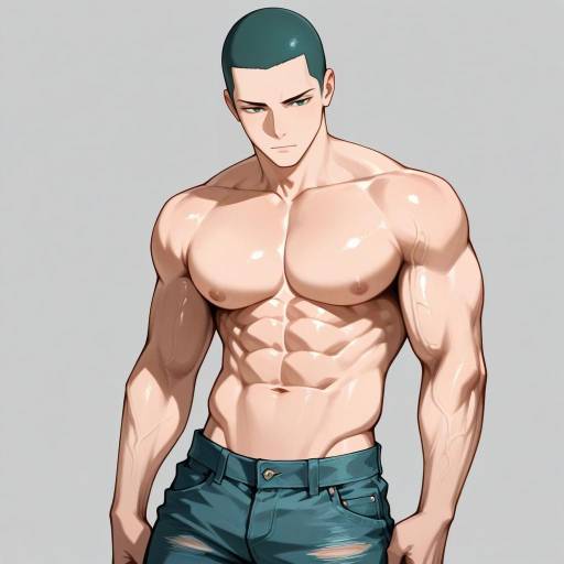 Charismatic Cowboy Shot of a Buff Man Charismatic Cowboy Shot of a Buff Man
