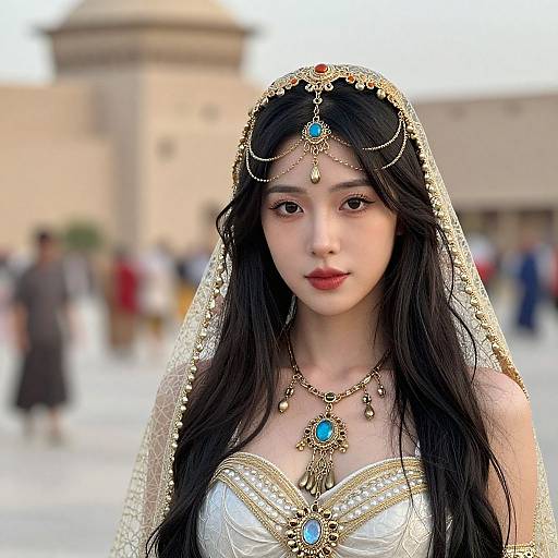 Realistic Arabian Nights Costume Girl