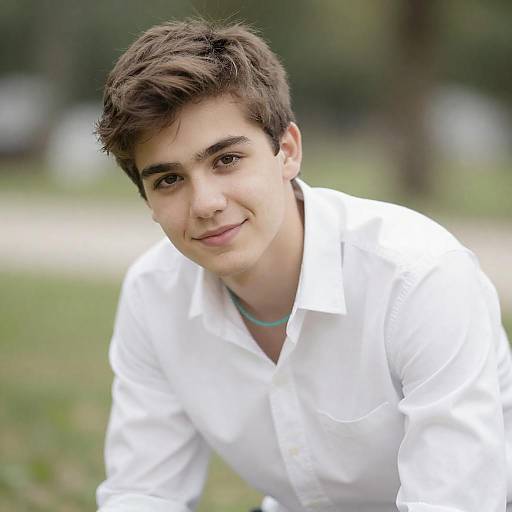 Gentle Outdoor Portrait with Turquoise Necklace
