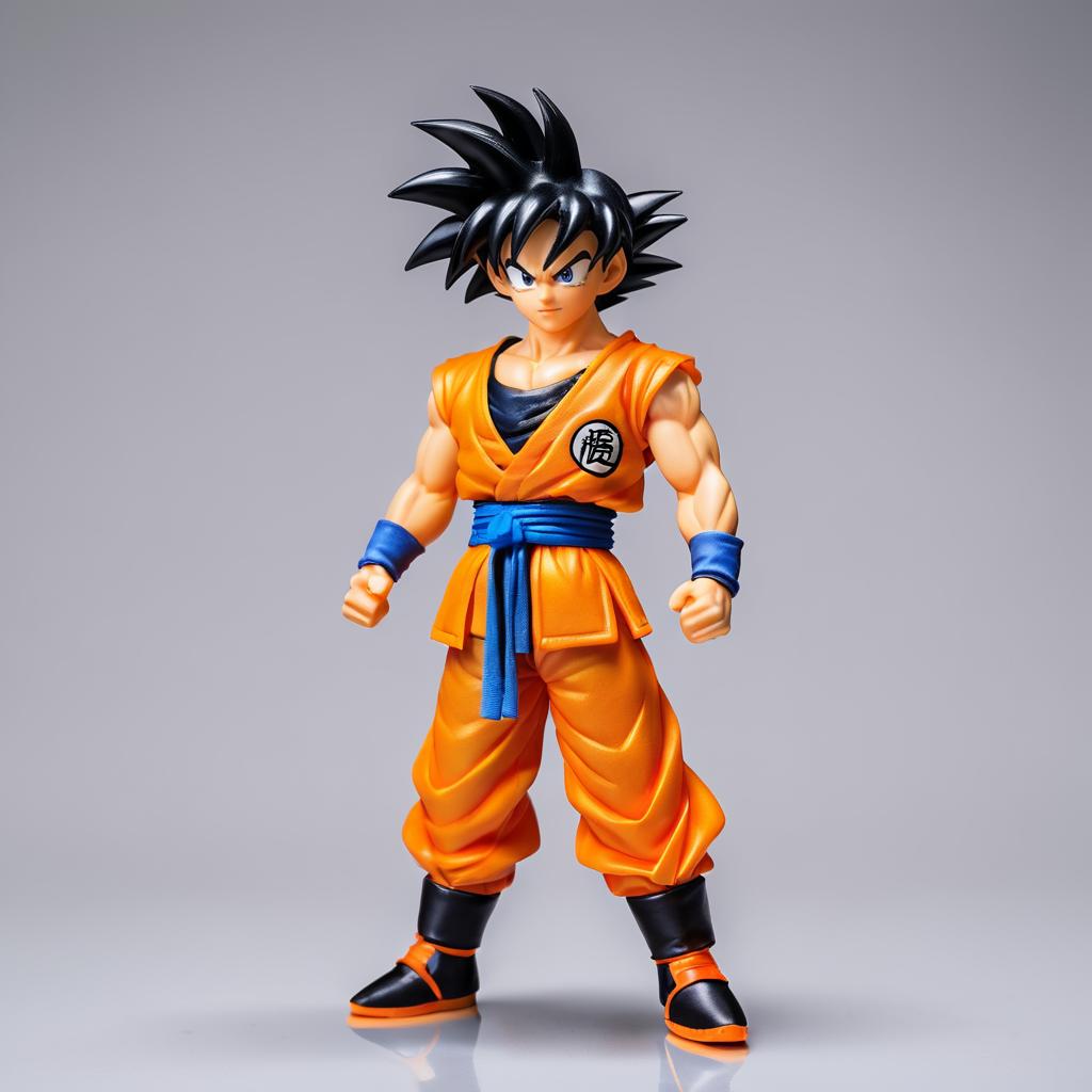 High-Resolution Goku Action Figure Photography