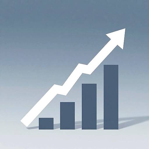 Minimalist Infographic Showing Growth