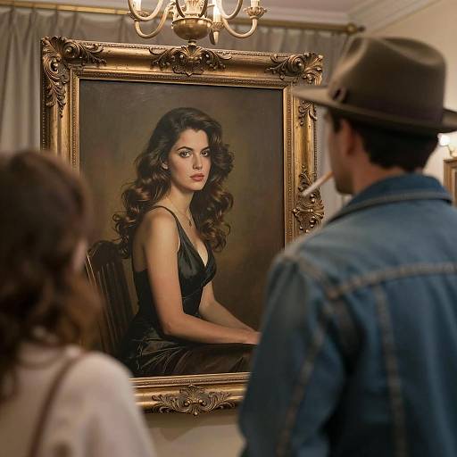 Mysterious Encounter in Portrait Gallery