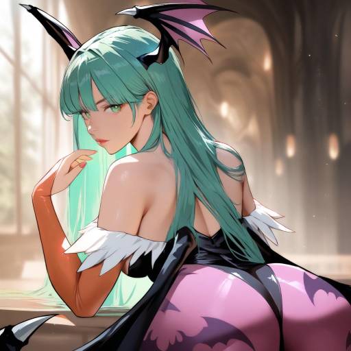 Morrigan Aensland in Stylish Pantyhose