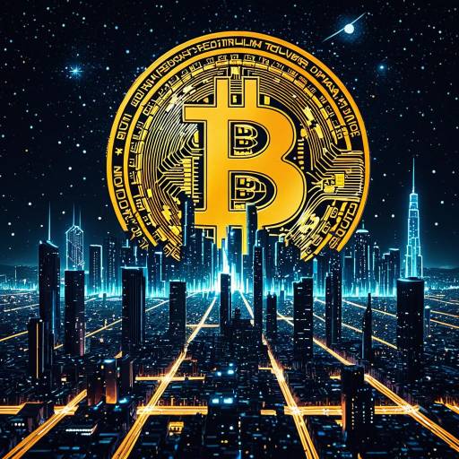 Futuristic Bitcoin Cityscape