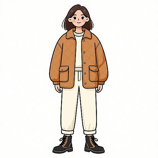 Stylish Woman in Casual Urban Outfit