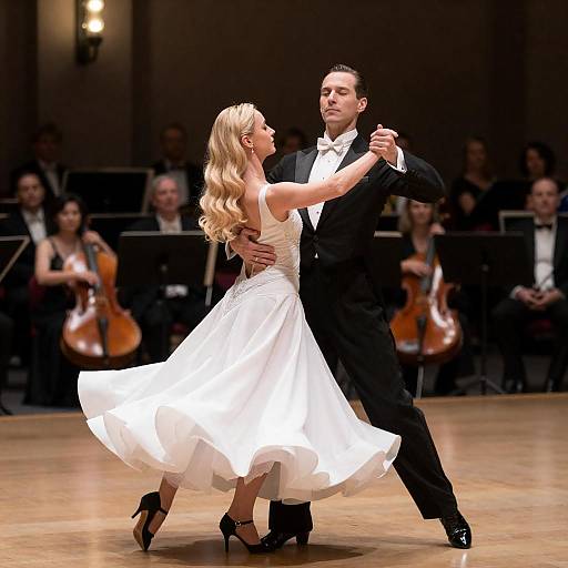 Elegant Dance Scene with Attentive Audience