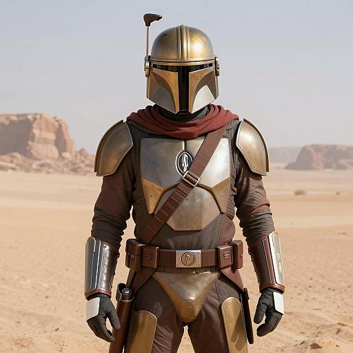 Realistic Rocketeer-Inspired Desert Astronaut