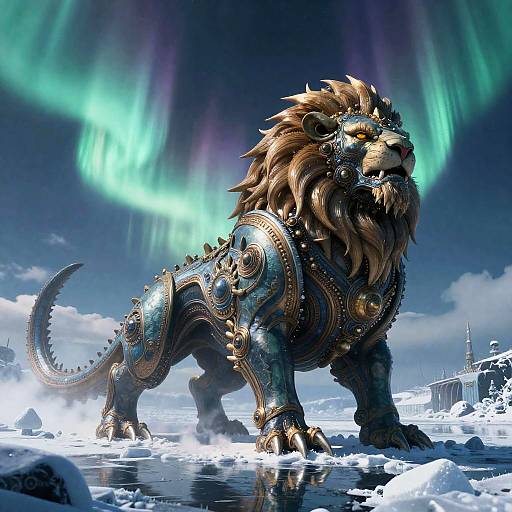 Steam Leviathan in Frozen Aurora Archipelago