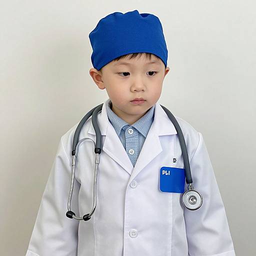 Child Dressed as Young Doctor