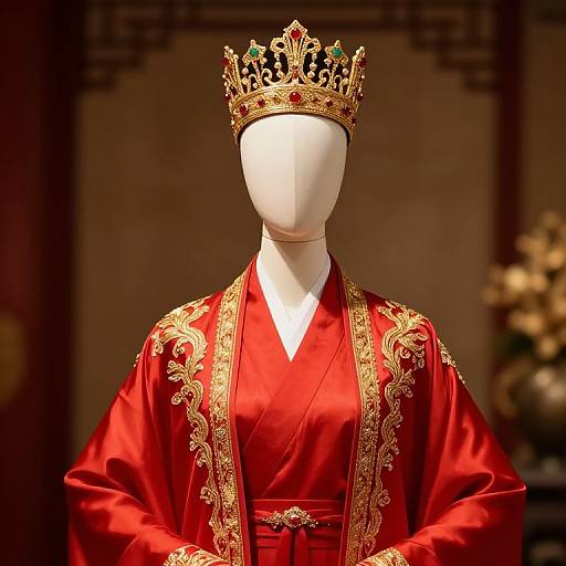 Regal Mannequin in Ornate Robe