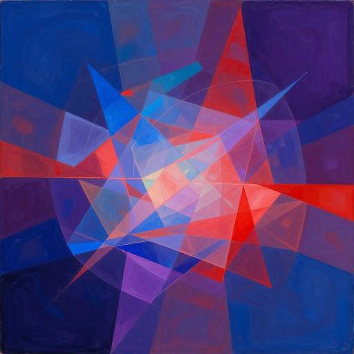 Electrifying Geometric Abstraction with Vibrant Colors