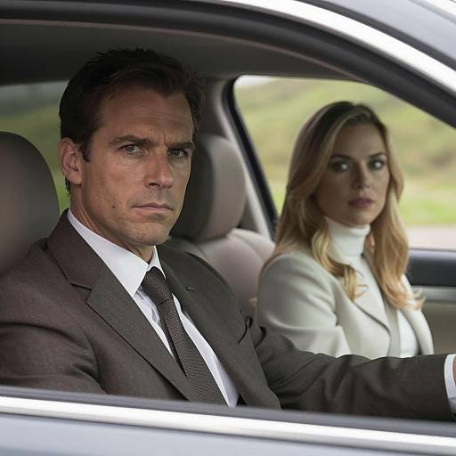 Cinematic Moment in a Car Conversation