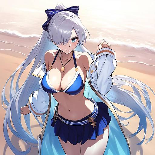 Illustration of Anastasia (swimsuit archer) (fate), fate/grand order in the style of Akisora