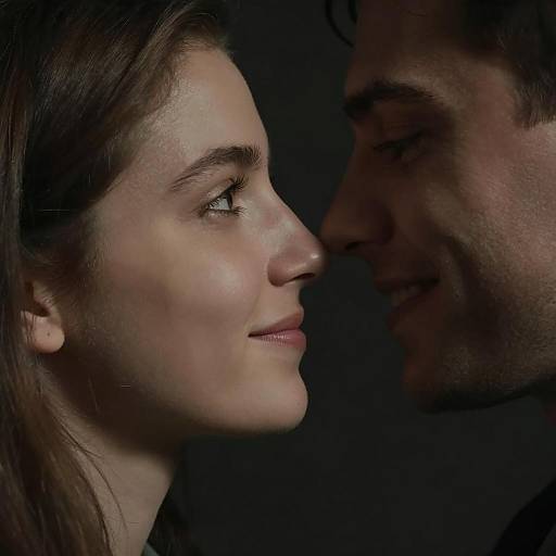 Intimate Shadowy Close-Up Portrait