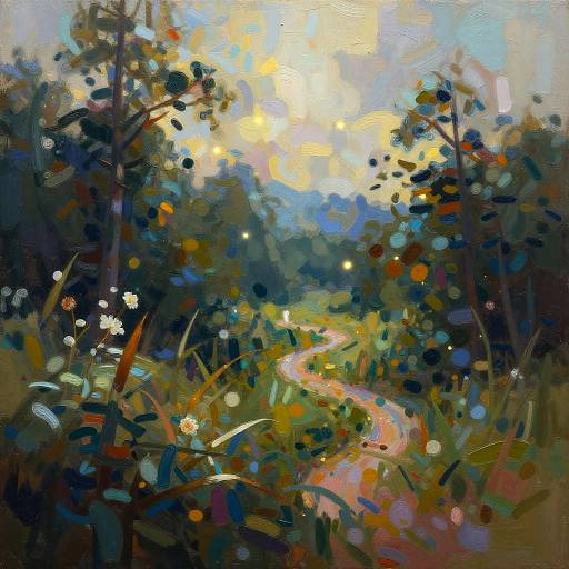 AI Art: Abstract Landscape Transformation