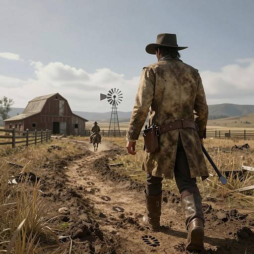 Epic Bounty Hunter Landscape Scene