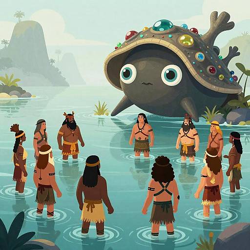 Tribal Water Shamans vs Friendly Giant Clam