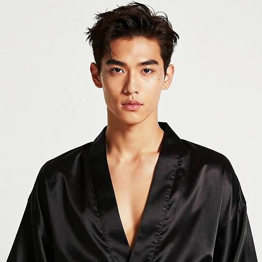 Transgender Non-Binary Portrait in Kimono