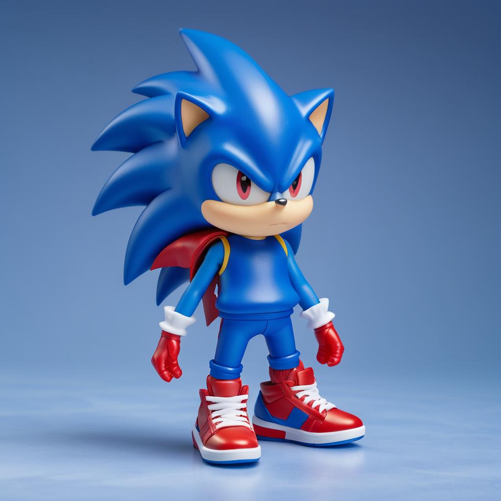 High-Resolution Sonic Nendoroid Figure