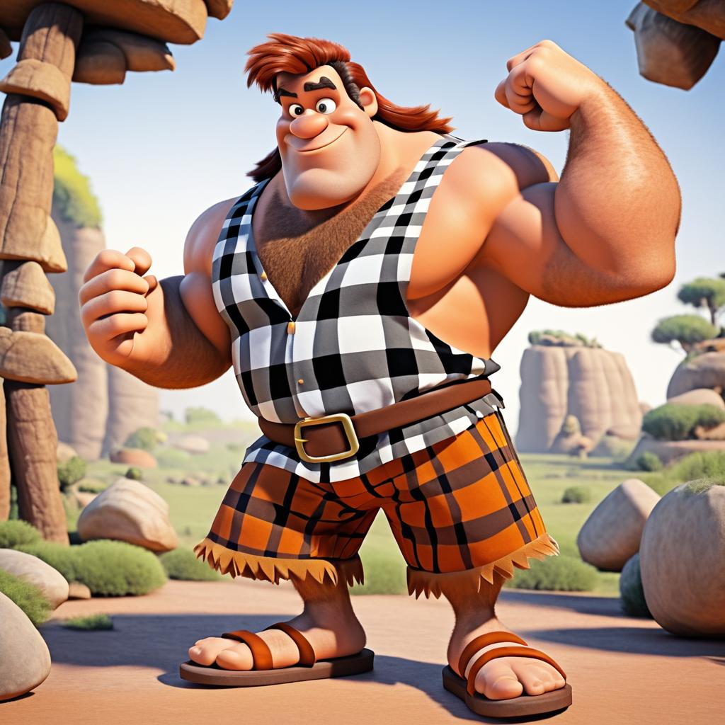 Caveman Fred Flintstone Character Design