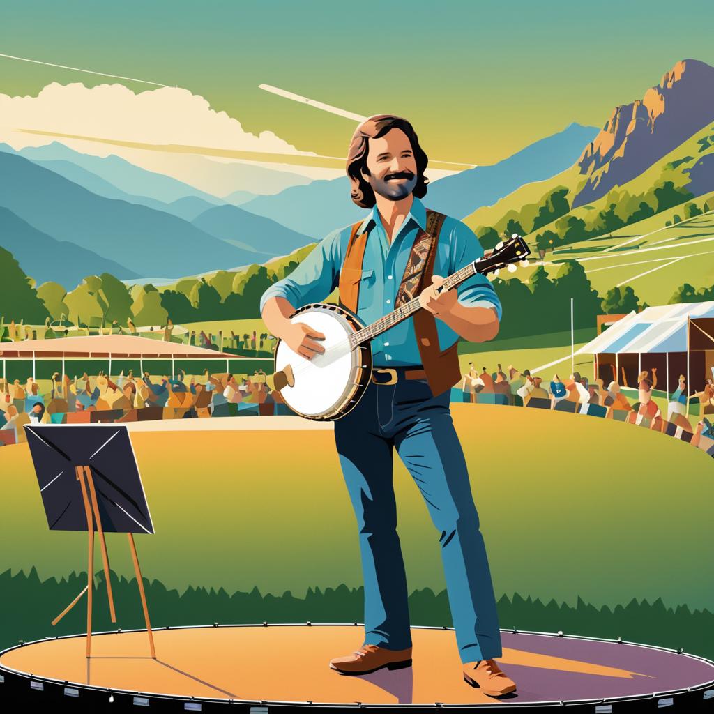 Nostalgic Mountain Concert Banjo Poster