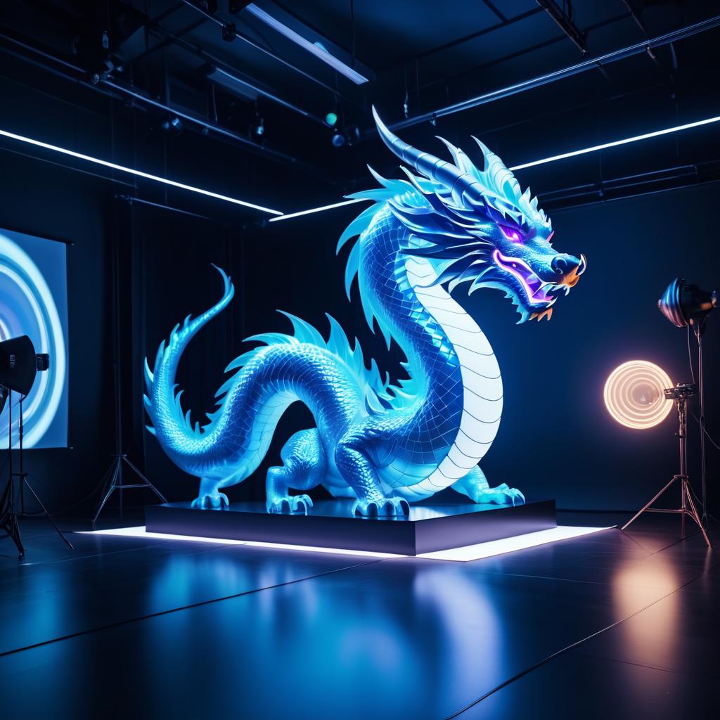 Cinematic Dragon Student in Epic Lighting