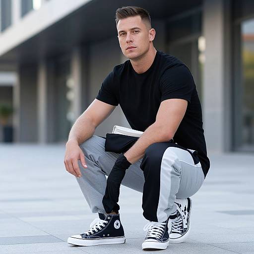 Confident Urban Man in Streetwear