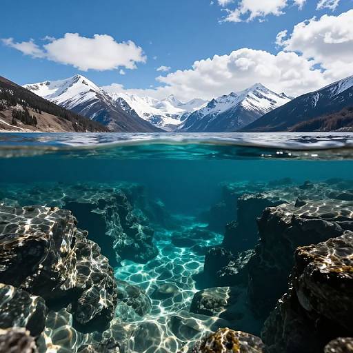 Majestic Mountains Over Crystal Lake