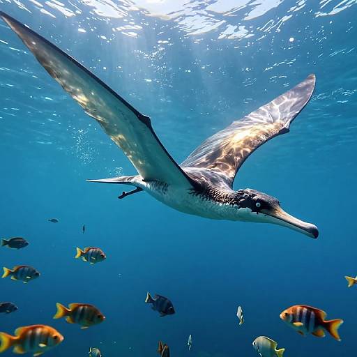 Regal Pteranodon Over Tranquil Ocean