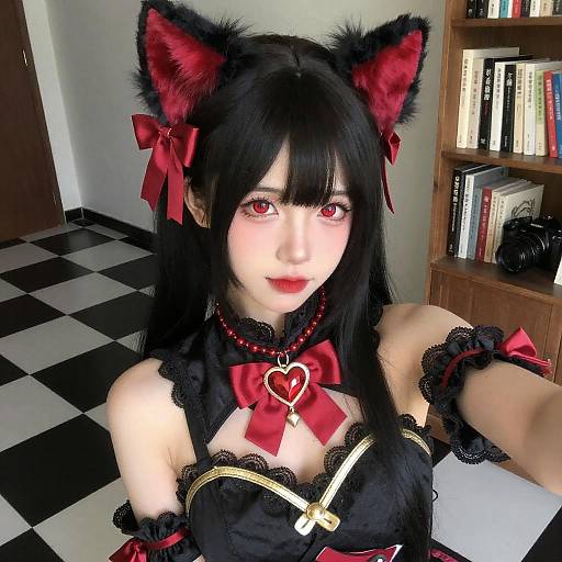 Cosplay Selfie of Asian Woman