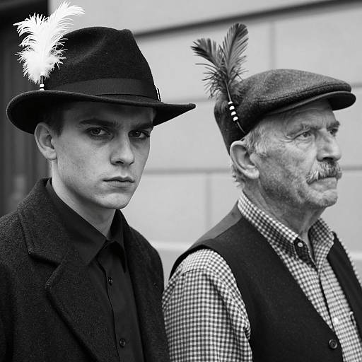 Contrasting Portraits of Two Men