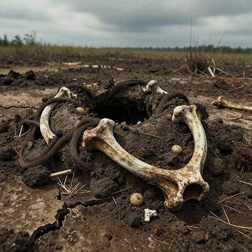 Haunting Ancient Tarpit Scene