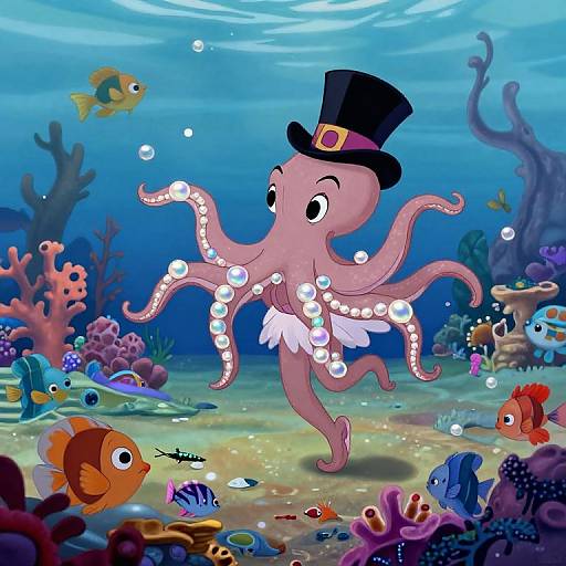 1950s Disney Style Underwater Ballet