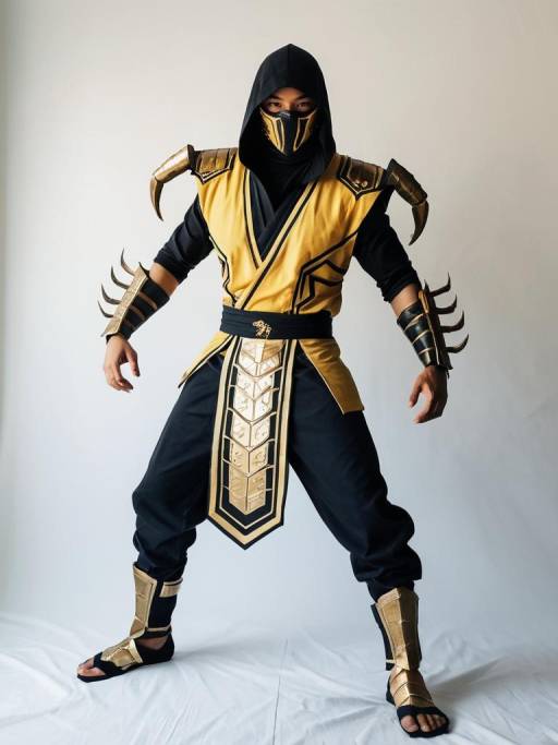 Man in Scorpion Cosplay Costume
