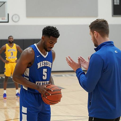 Dynamic Basketball Scene in Indoor Court