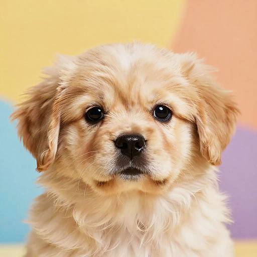 Playful Puppy with Silky Fur