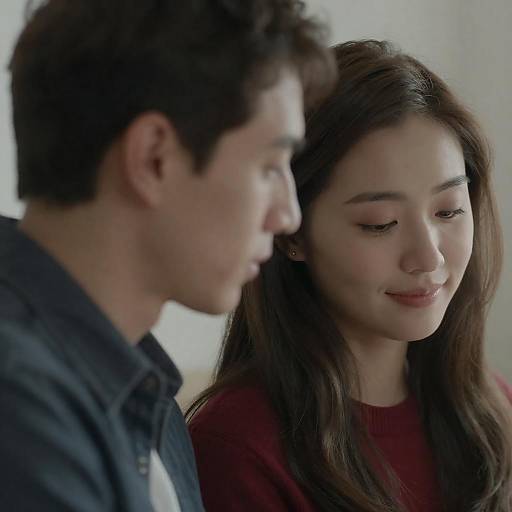 Intimate Portrait of Couple in Focus