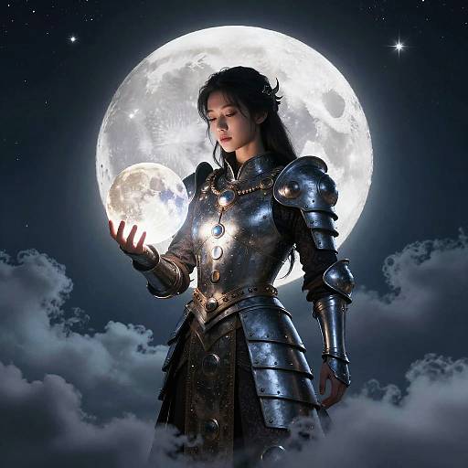 Lunar Guardian Mystical Character Design