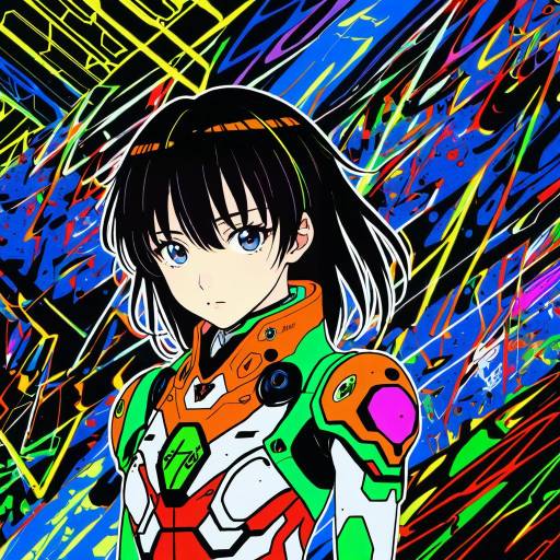 Illustration of Aida kensuke, neon genesis evangelion in the style of Yuuka nonoko