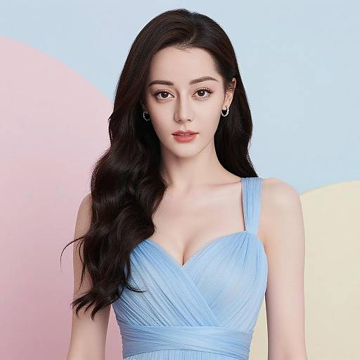 Elegant Woman in Pastel Light