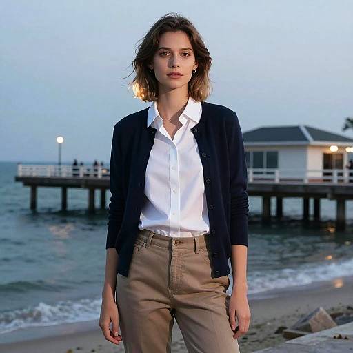 Layered Fade at Twilight Pier