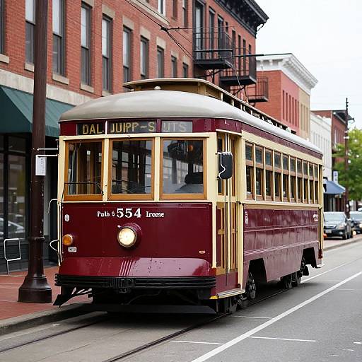 Vintage Baltimore Streetcar 554 Scene