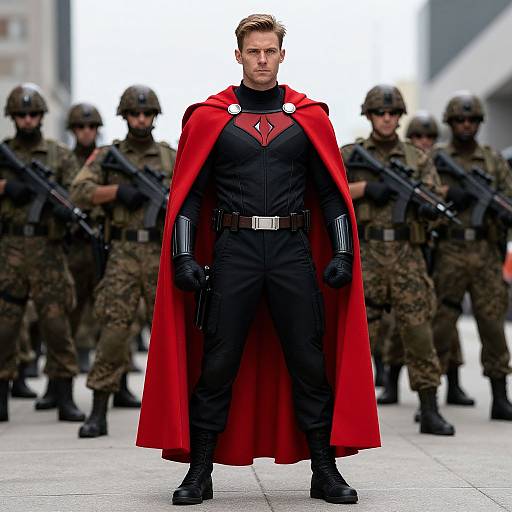 Ultimate Alliance Captain in Red Cape