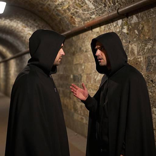 Mysterious Encounter in Dim Tunnel