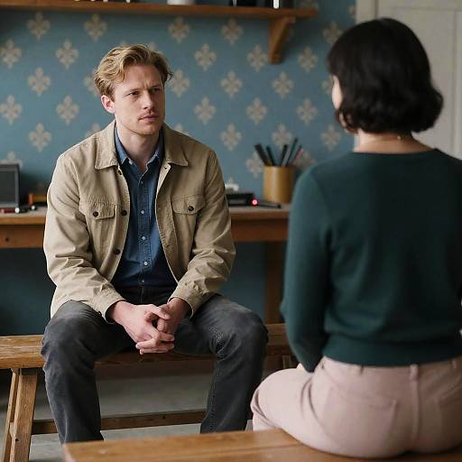 Rustic Portrait of Two Individuals