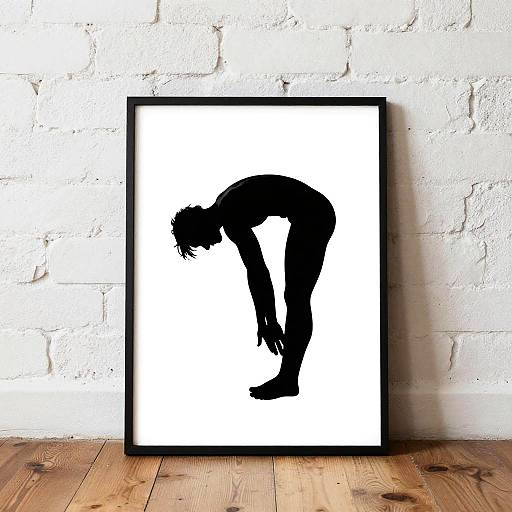 Minimalist Black-and-White Silhouette Art