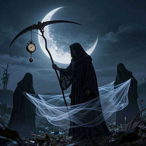 Ethereal Time Weavers at Twilight