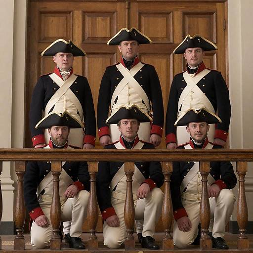 19th-Century Military Officers Group Portrait