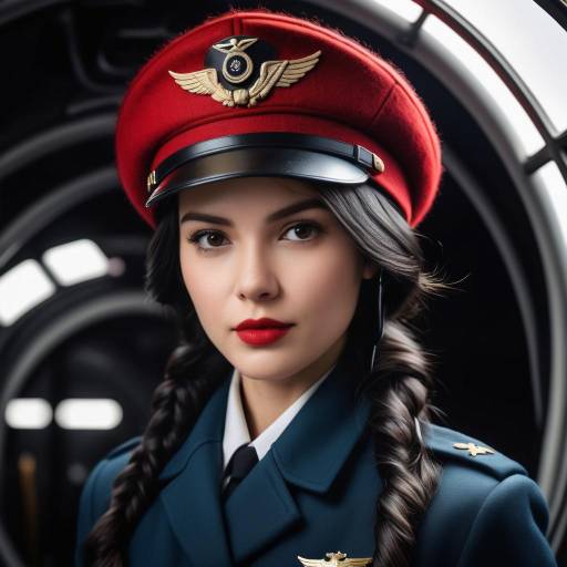 Cinematic Portrait of a Beautiful Pilot Cinematic Portrait of a Beautiful Pilot