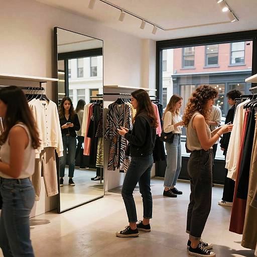 Vibrant Zara Boutique Fitting Rooms